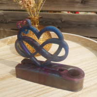 Hart met infinity kaarsenhouder 